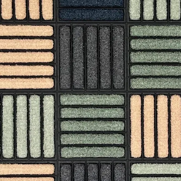 Square Outdoor Doormat - Multicolor, Nylon