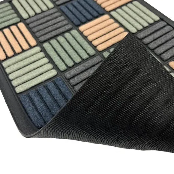 Square Outdoor Doormat - Multicolor, Nylon