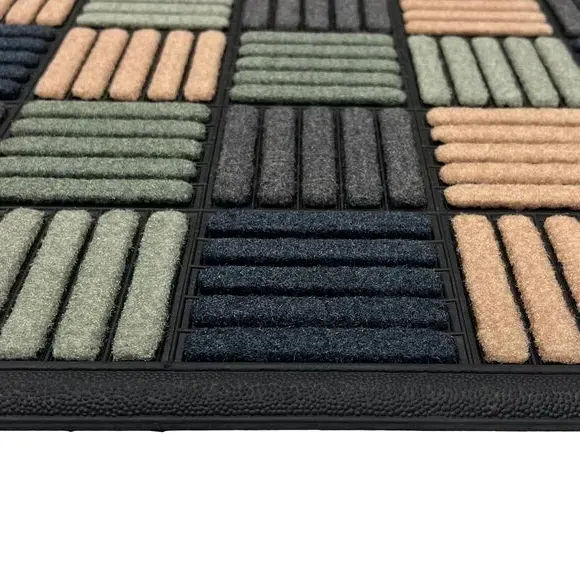 Square Outdoor Doormat - Multicolor, Nylon