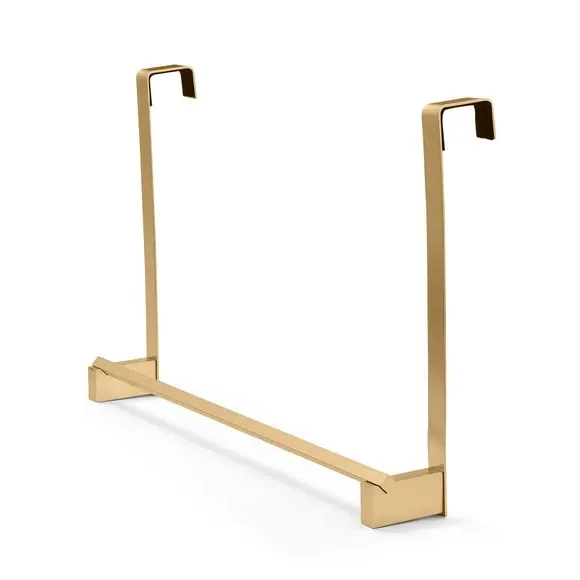 Square Overdoor Towel Rail - Brushed Bronze