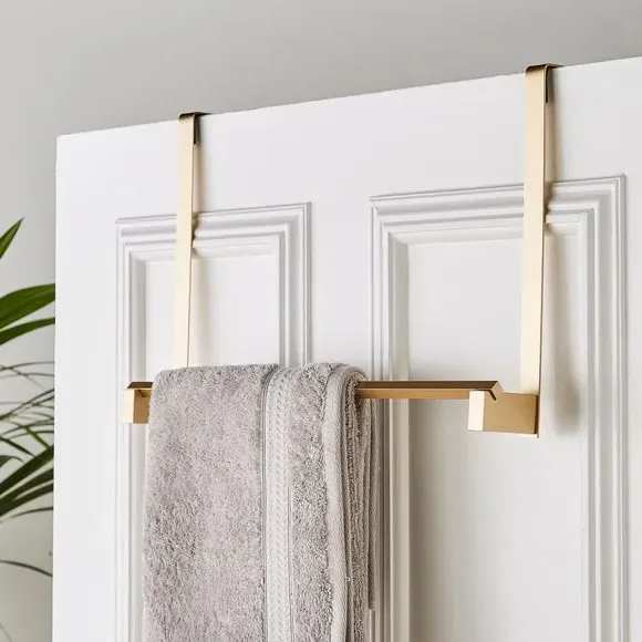 Square Overdoor Towel Rail - Brushed Bronze image