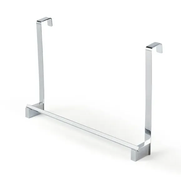Square Overdoor Towel Rail - Chrome