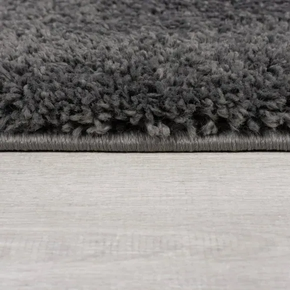 Square Shaggy Rug - Charcoal, Polypropylene