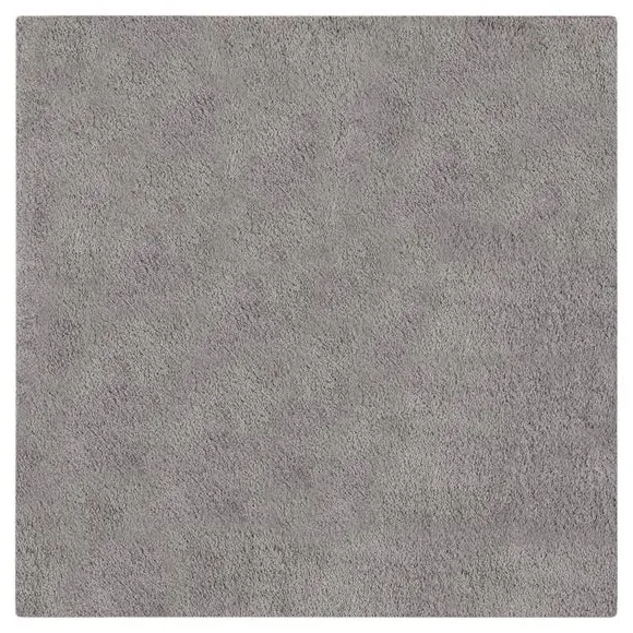 Square Shaggy Rug - Grey, Synthetic