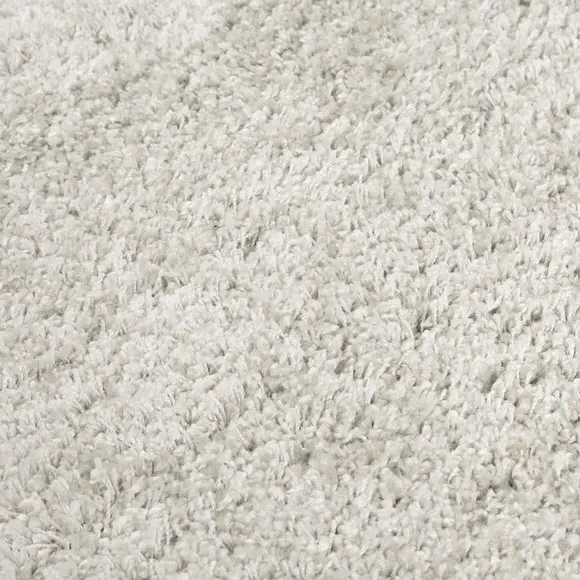 Square Shaggy Rug - Ivory, Synthetic