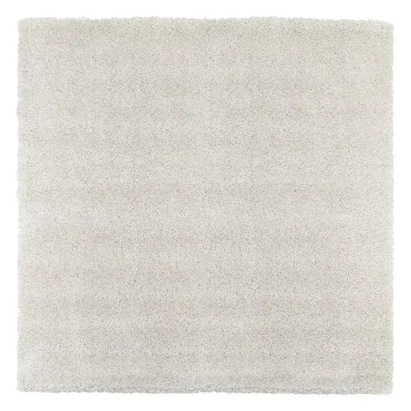 Square Shaggy Rug - Ivory, Synthetic