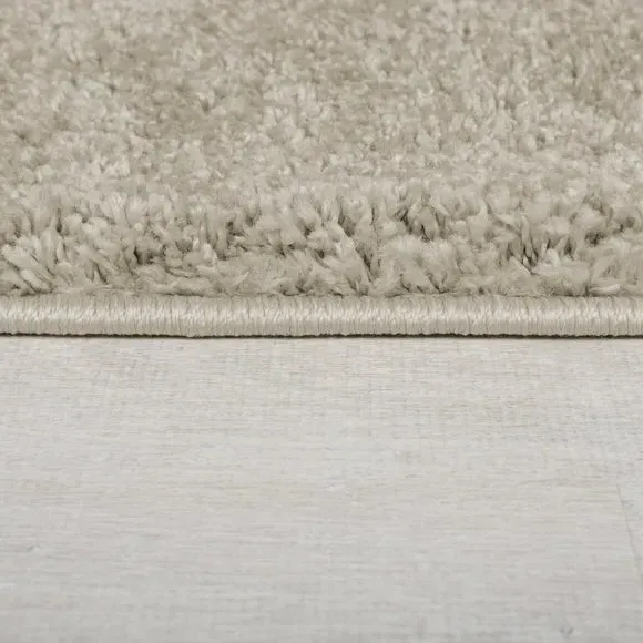 Square Shaggy Rug - Natural, Polypropylene