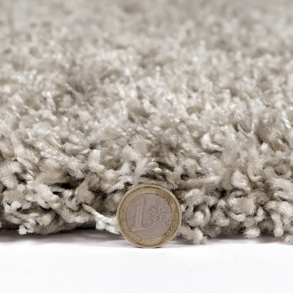 Square Shaggy Rug - Natural, Synthetic