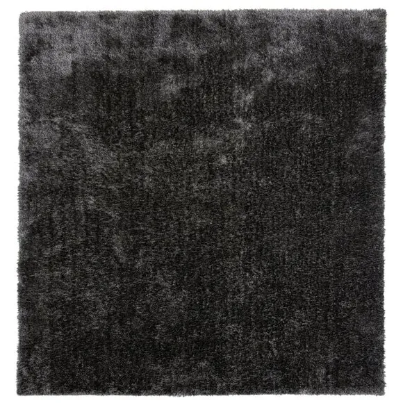Square Shaggy Rug - Steel, Polyester