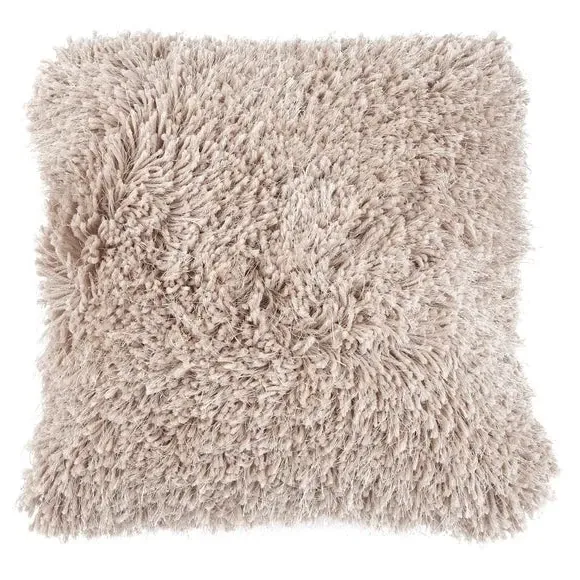 Square Textured Cushion - Cream, Polyester image
