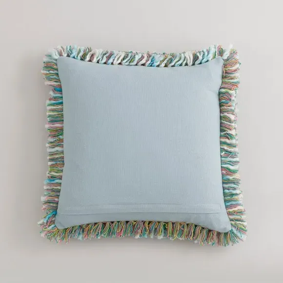 Square Textured Cushion - Pastel, Cotton