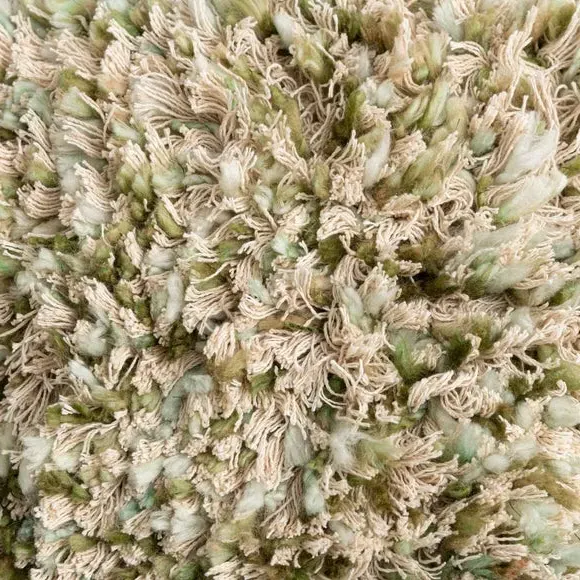 Square Textured Cushion - Sage, Cotton