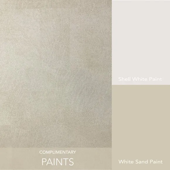 Square Textured Wallpaper - Natural, Vinyl