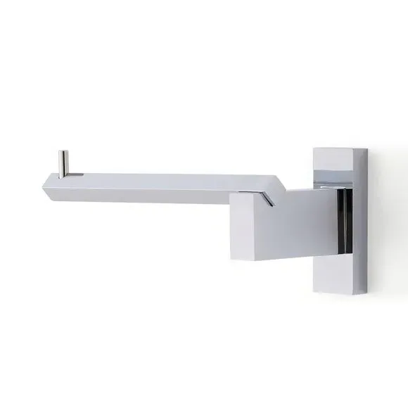 Square Toilet Roll Holder - Chrome