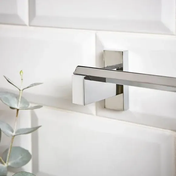 Square Towel Rail - Chrome