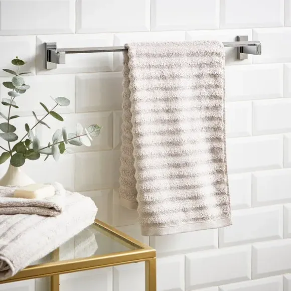 Square Towel Rail - Chrome