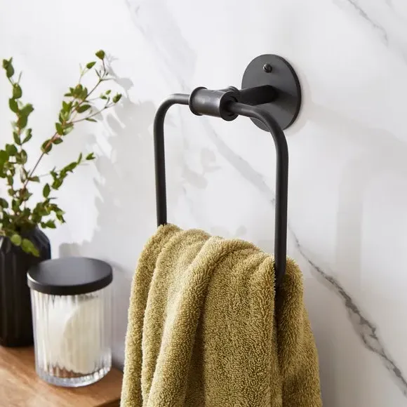Square Towel Ring - Black image