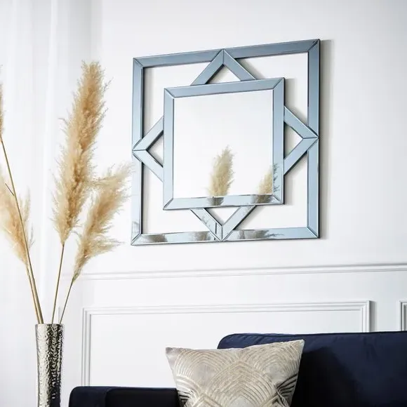 Square Wall Mirror - Antique Silver image