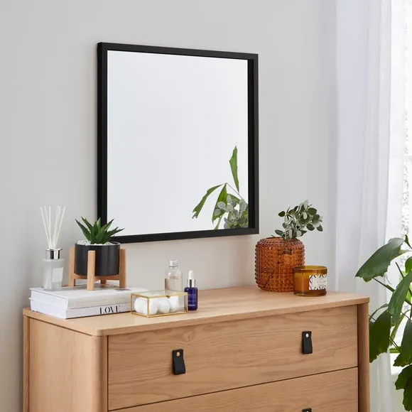 Square Wall Mirror - Black image
