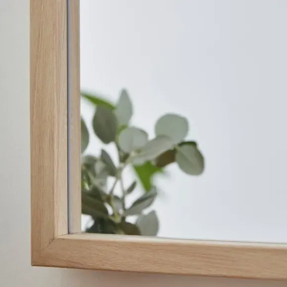 Square Wall Mirror - Wood