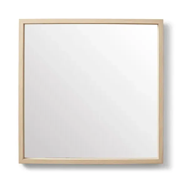Square Wall Mirror - Wood