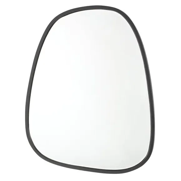 Squoval Wall Mirror with Hook - Black
