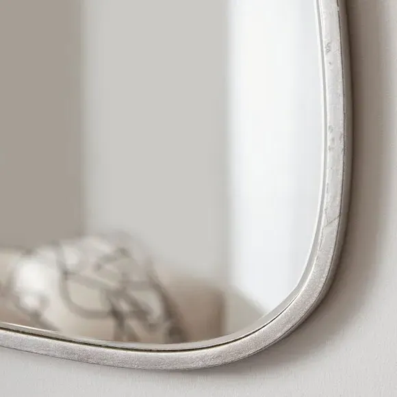 Squoval Wall Mirror with Hook - Silver
