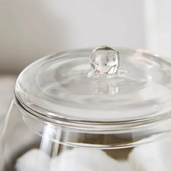 Stackable Trinket Jar - Clear, Smoked Glass