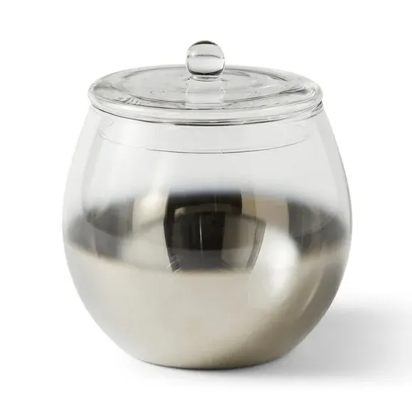 Stackable Trinket Jar - Clear, Smoked Glass