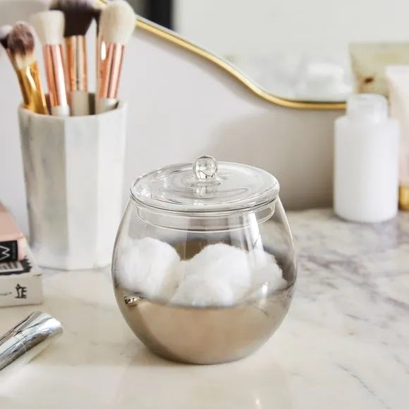 Stackable Trinket Jar - Clear, Smoked Glass image