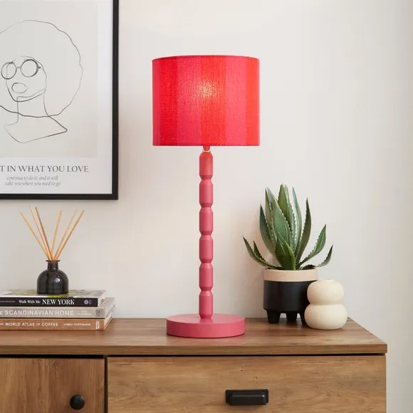 Stacked Table Lamp Base - Natural, Wood