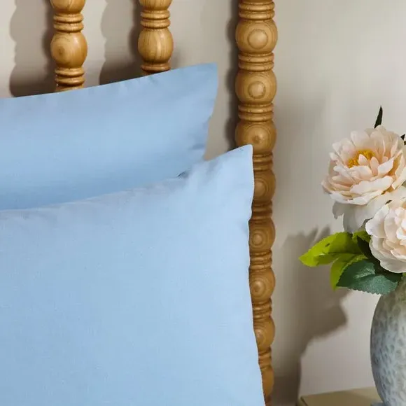 Standard Pillowcase Pair - Ashley Blue, Cotton