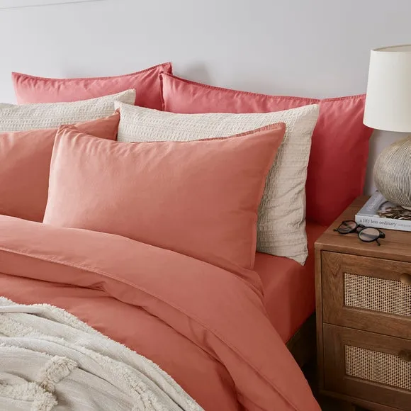 Standard Pillowcase Pair - Baby Pink, Cotton