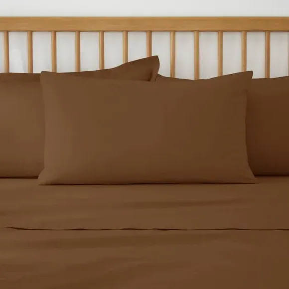 Standard Pillowcase Pair - Caramel, Cotton
