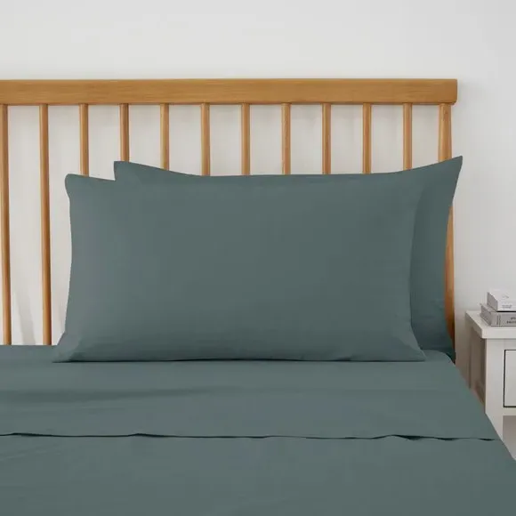 Standard Pillowcase Pair - Charcoal, Cotton