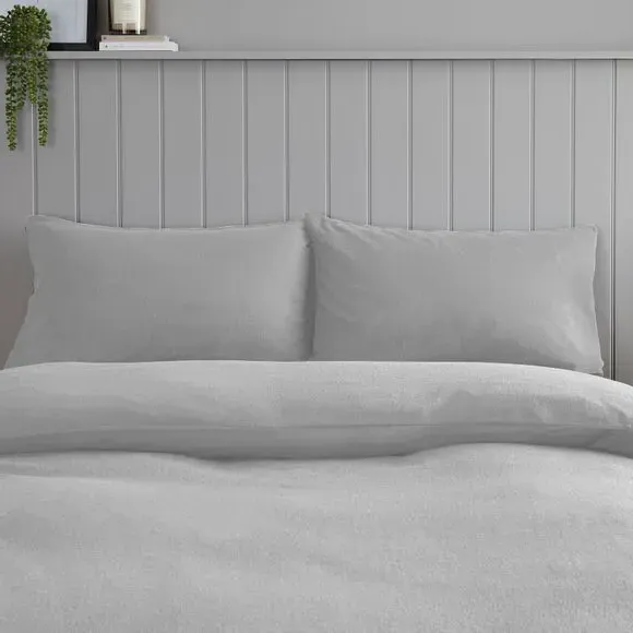 Standard Pillowcase Pair - Grey, Cotton