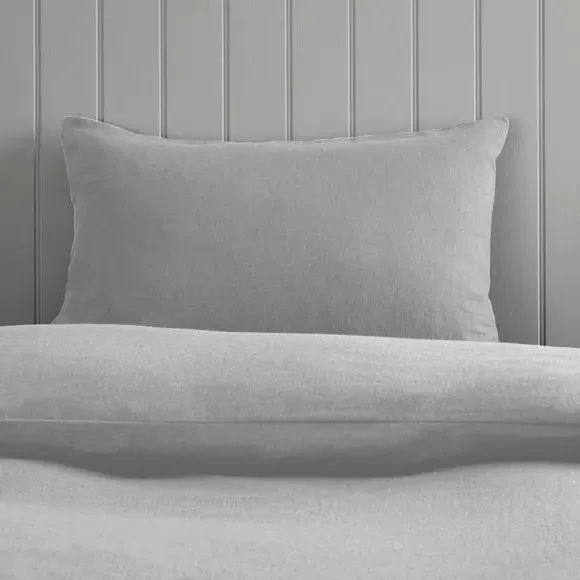 Standard Pillowcase Pair - Grey, Cotton