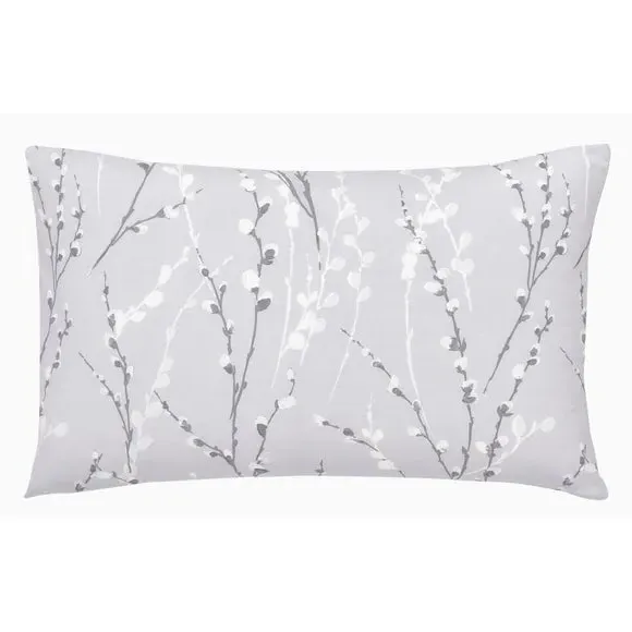 Standard Pillowcase Pair - Grey, Polycotton
