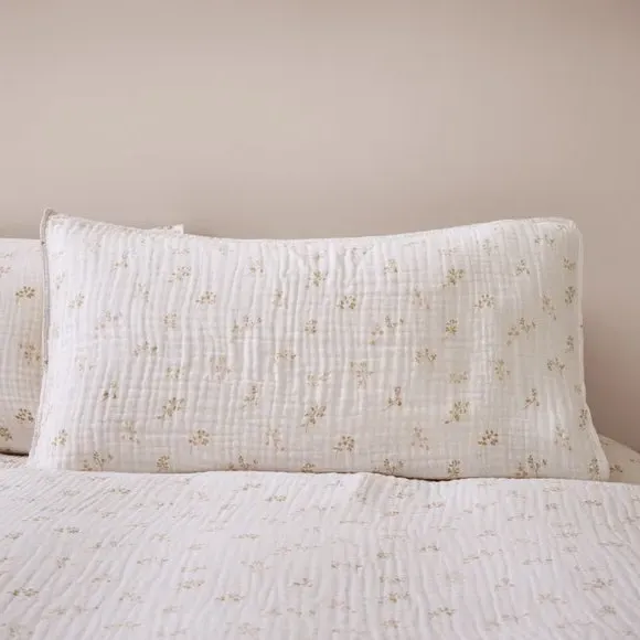 Standard Pillowcase Pair - Natural, Cotton Muslin image