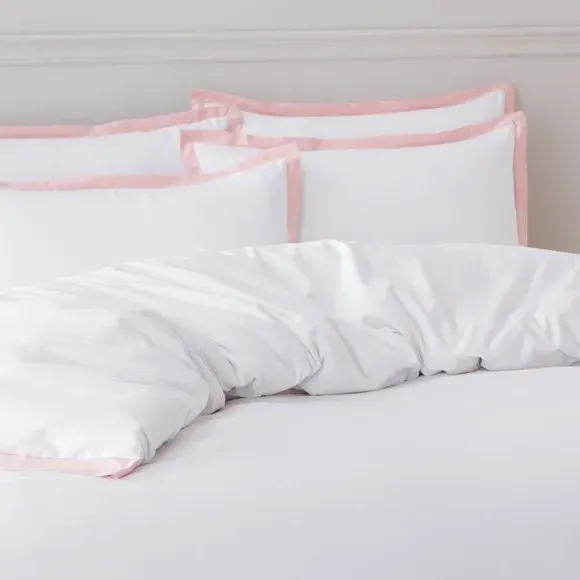 Standard Pillowcase Pair Oxford Style - Blush