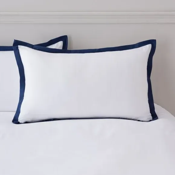 Standard Pillowcase Pair Oxford Style - White
