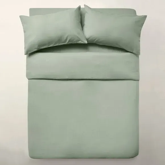 Standard Pillowcase Pair - Sage, Cotton