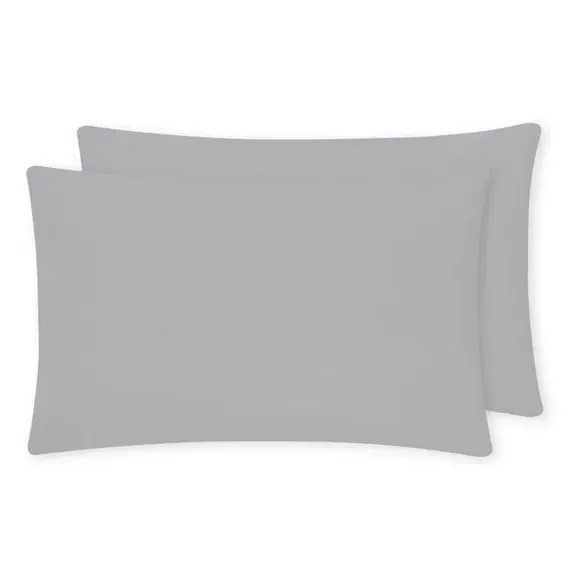 Standard Pillowcase Pair - Silver, Microfibre