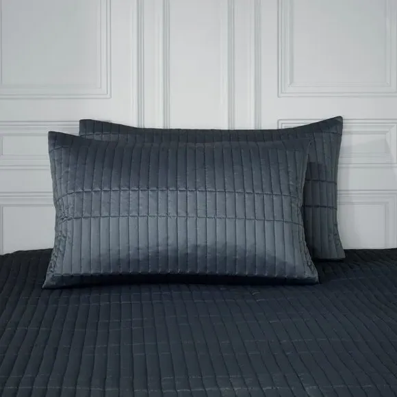 Standard Pillowcase Pair - Steel Blue, Microfibre