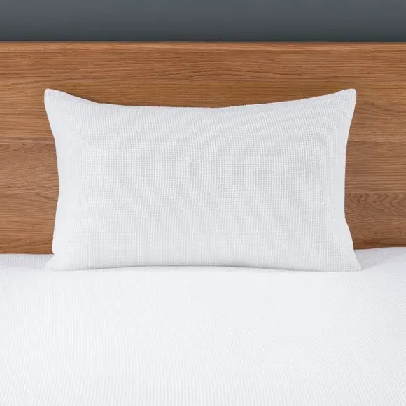 Standard Pillowcase Pair Waffle Weave - White