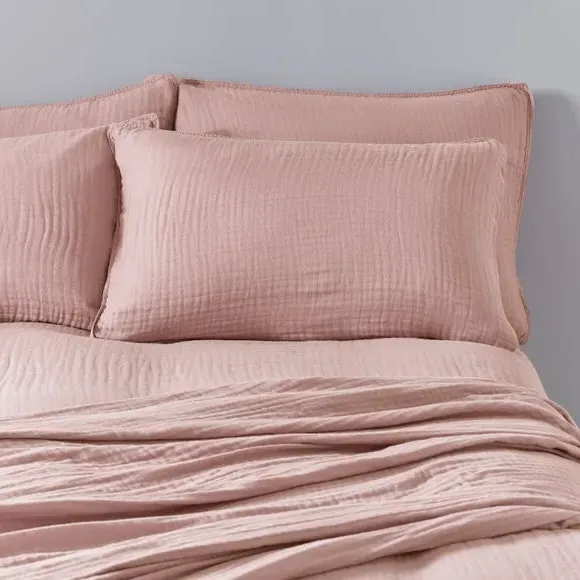 Standard Pillowcases - Blush, Cotton Muslin image