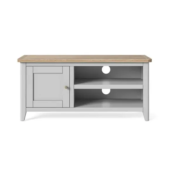 Standard TV Unit with Storage - Grey, Oak