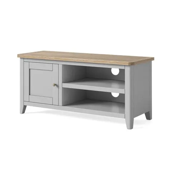 Standard TV Unit with Storage - Grey, Oak