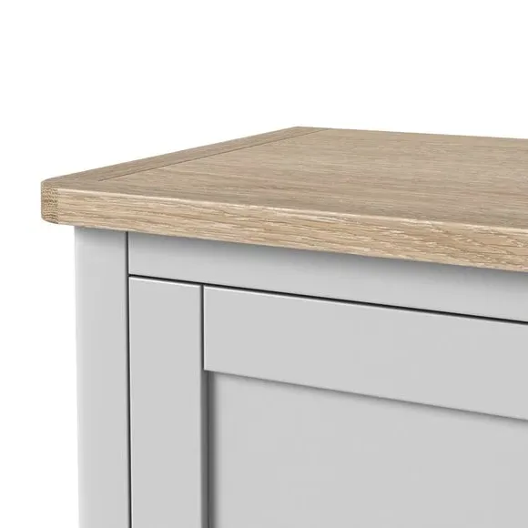 Standard TV Unit with Storage - Grey, Oak