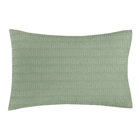 Standard Waffle Pillowcase - Sage, Cotton